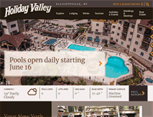 Tablet Screenshot of holidayvalley.com